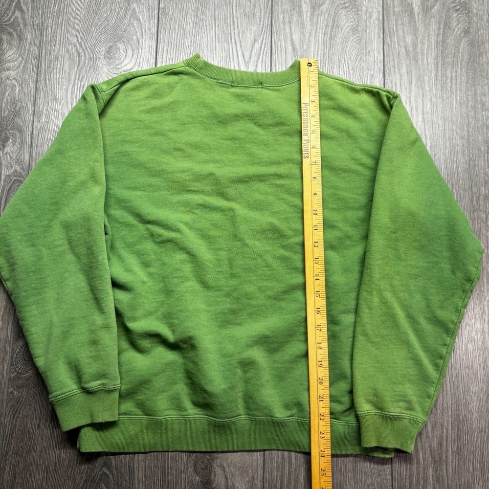 Vintage 90s Club Monaco Green Crewneck Sweatshirt Medium Cmx Rare - Picture 6 of 8